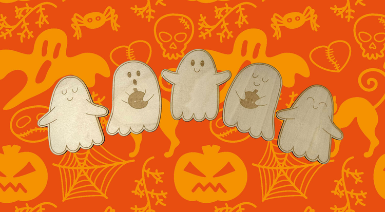 Spooky ghost ready-to-decorate Halloween Decorations
