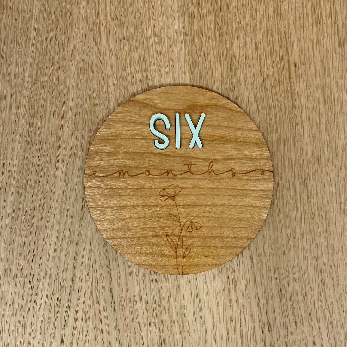 Wooden Baby Milestone Discs