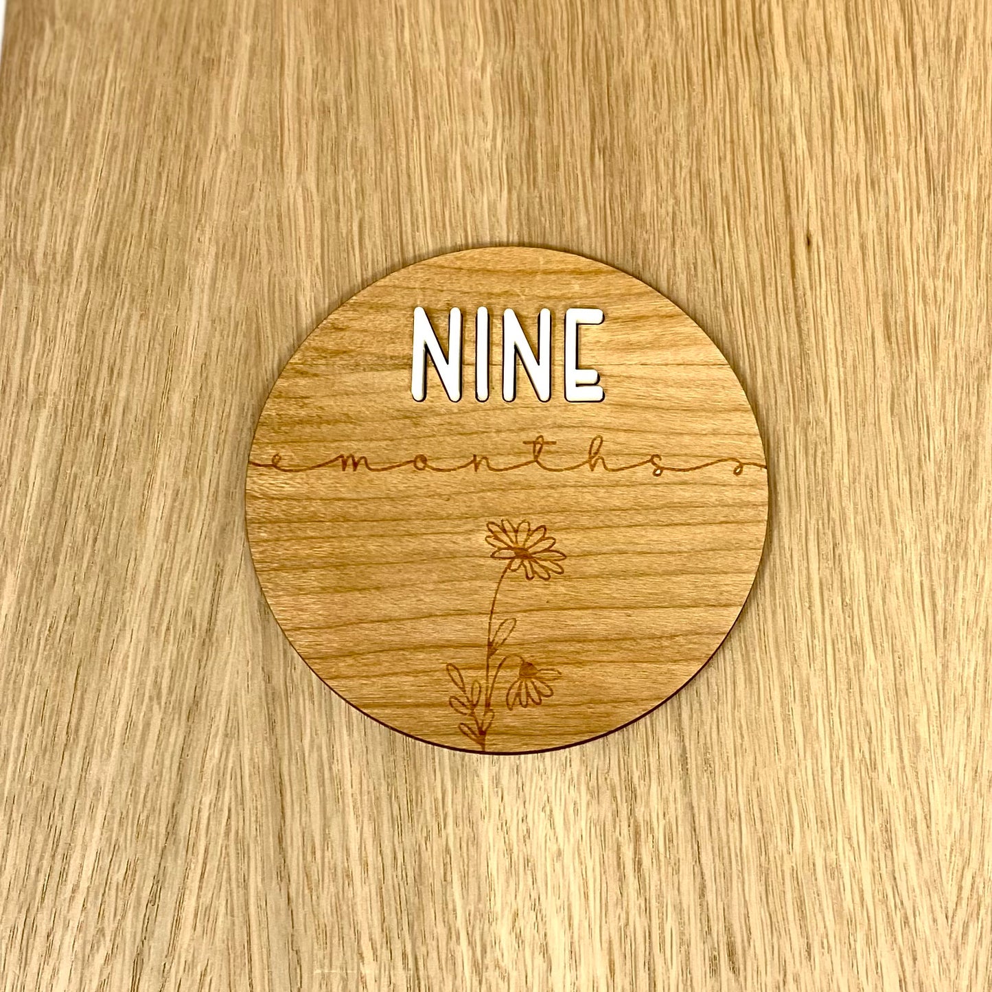 Wooden Baby Milestone Discs