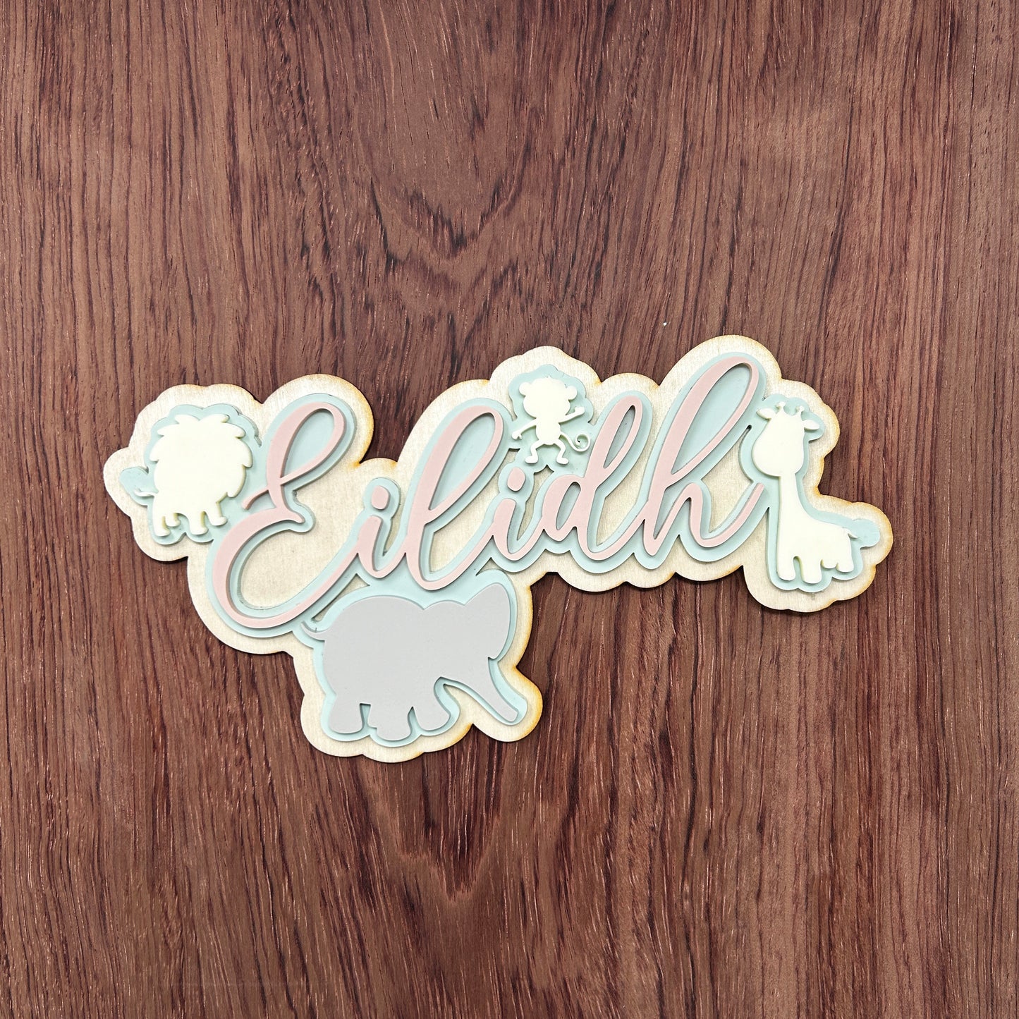 Jungle Animal name sign