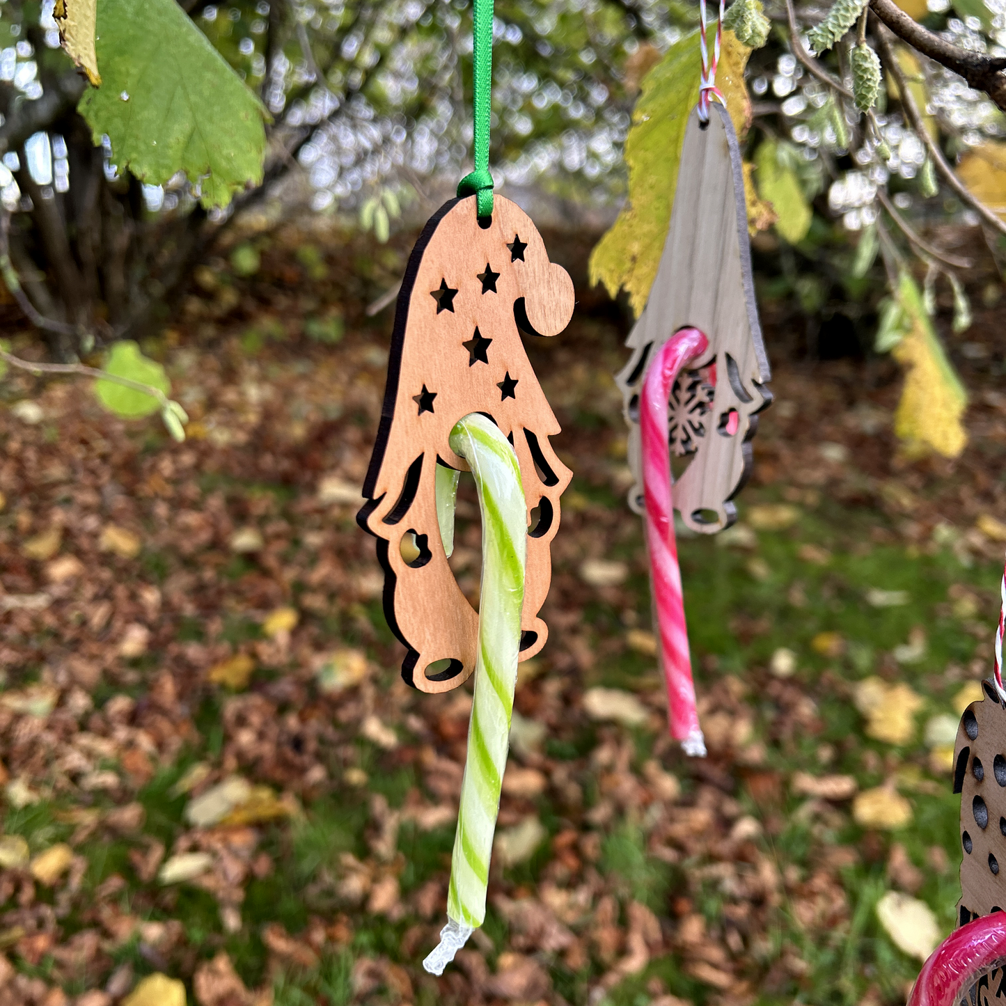 Christmas Gnome Candy Cane* Bauble