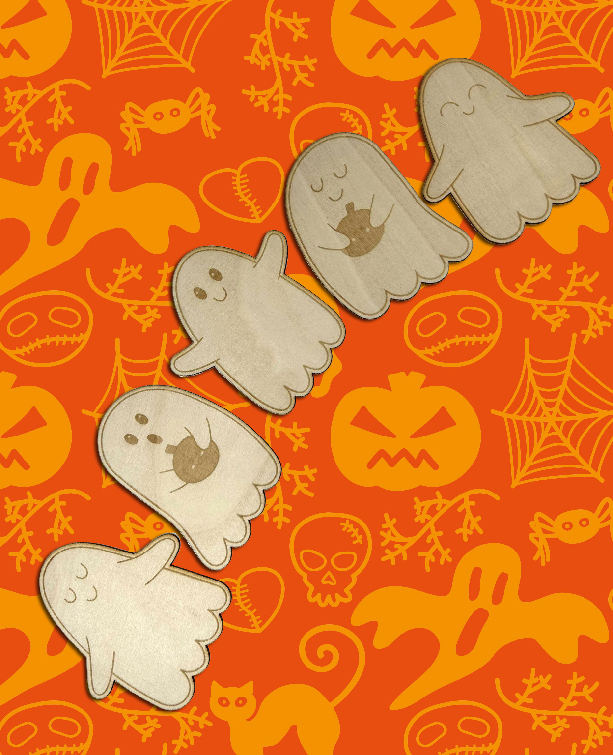 Spooky ghost colllection for home decoration