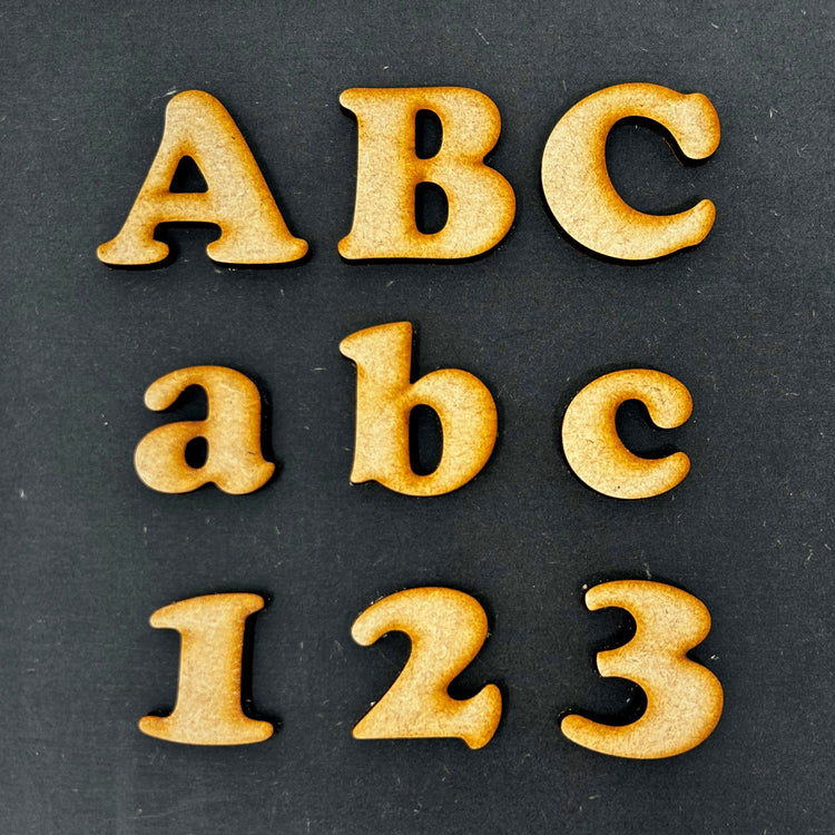 Wooden MDF letters for craft projects