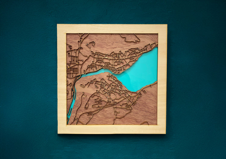 Laser Cut Maps