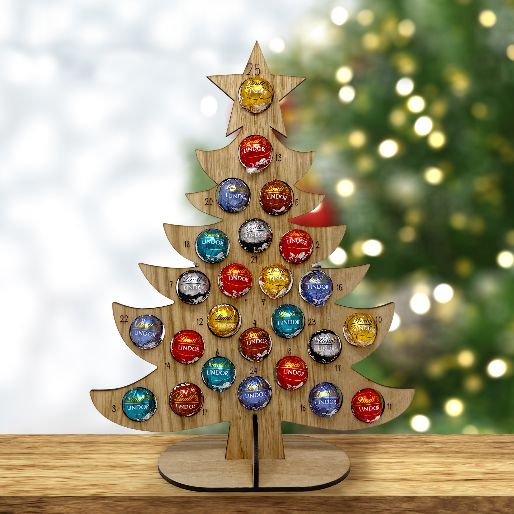 Christmas Tree advent calendar for Ferrero Rocher or Lindt chocolate balls