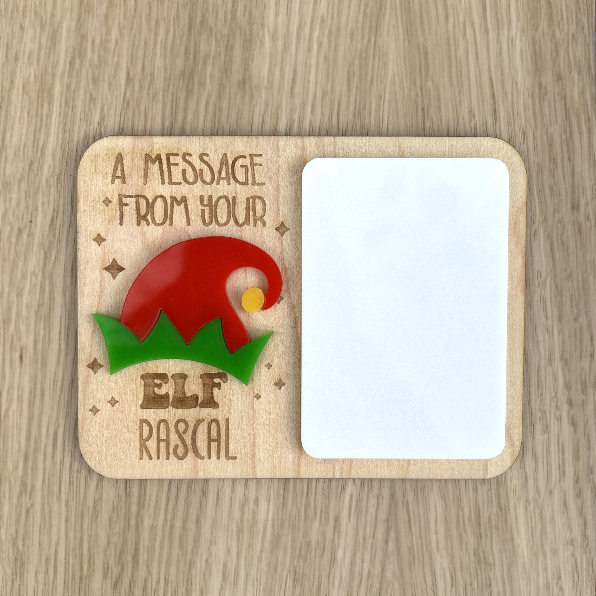 Cute Personalised Elf note board