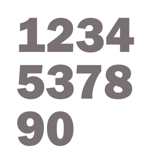 Wooden MDF Craft Numbers - Franklin Gothic