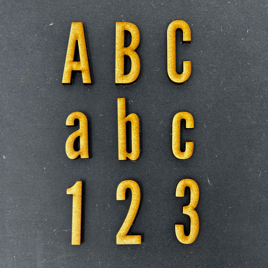 Wooden MDF Craft Numbers - League