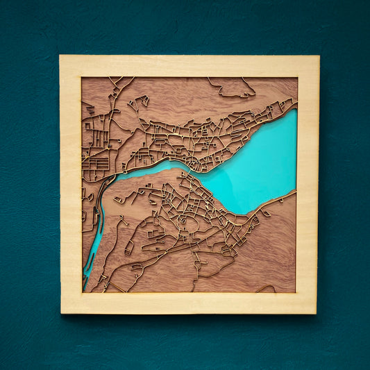 Three Laye Rmap Laser Cut Maps | Personalised Maps | Laser Art Scotland