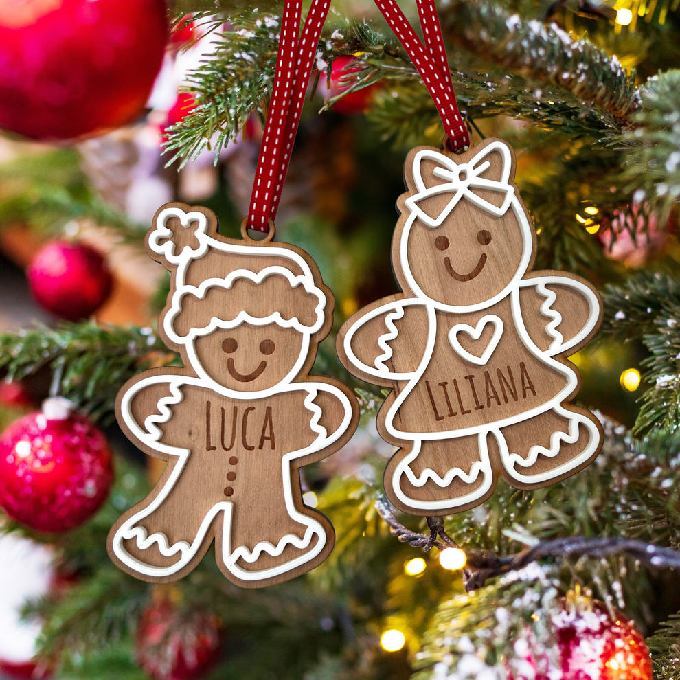 Personalised Gingerbread Characters | Custom Gifts | Laser Art Scotland