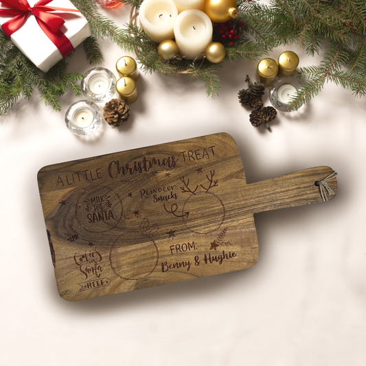 Personalised Santa Snack Serving board