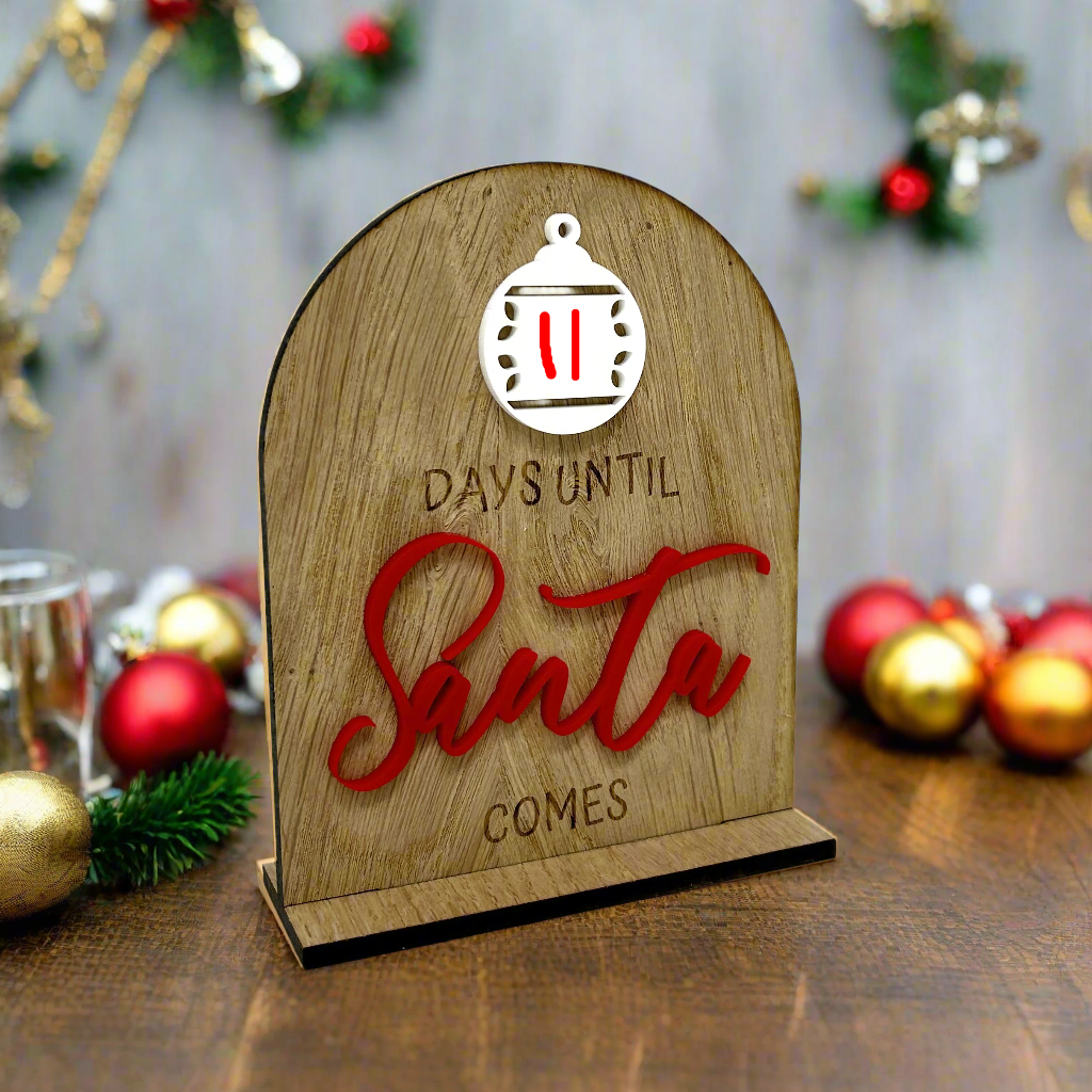 Bauble decoration Countdown to Christmas board
