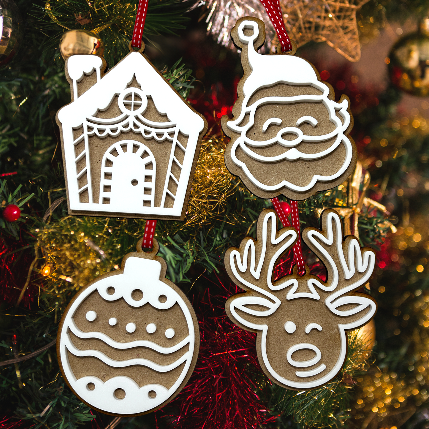 Gingerbread style Christmas Tree decorations